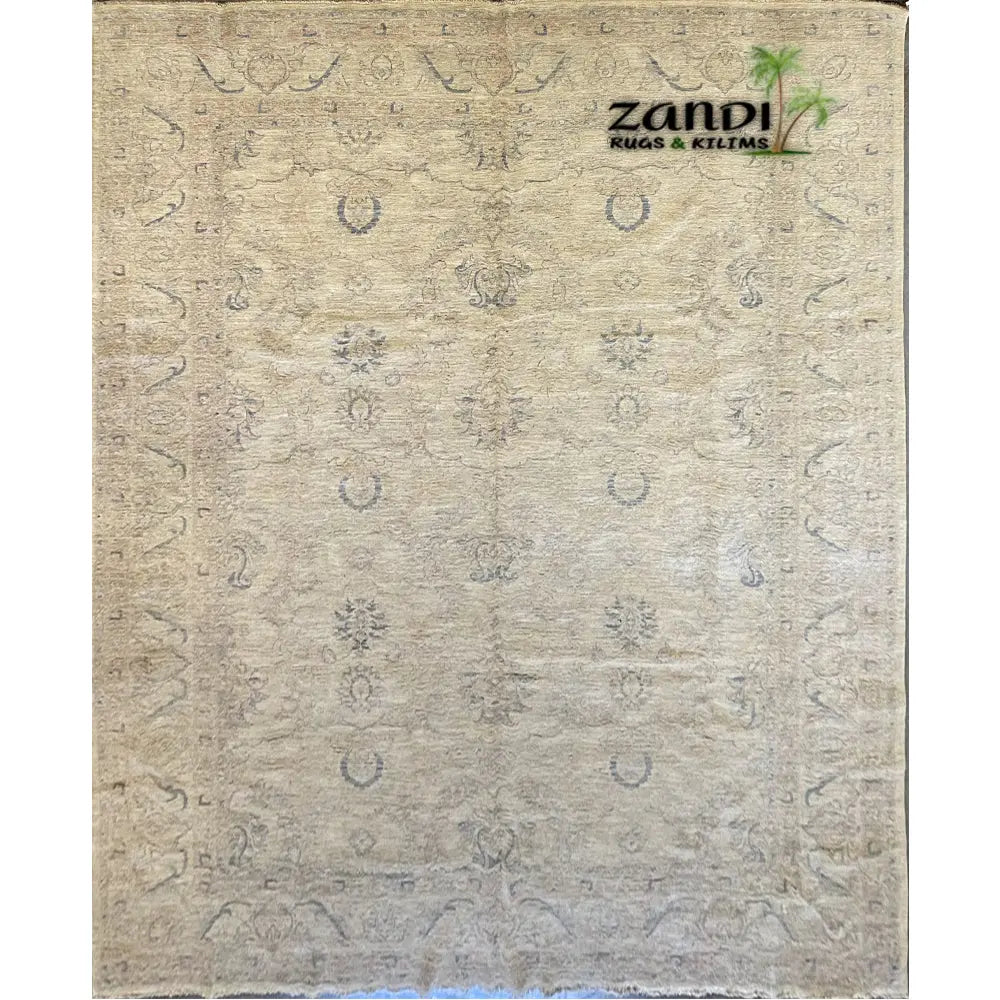 One Of The Kind Afghani Khotan Rug 9'10" x 13'9" zandirugs